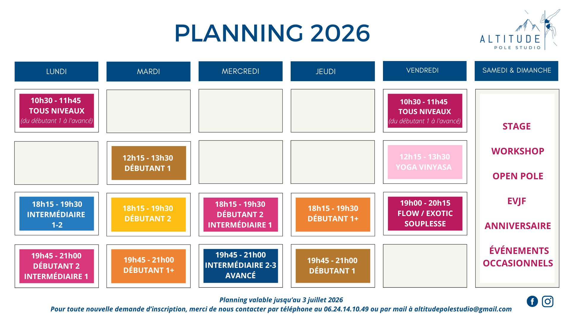 planning Altitude Pole Studio